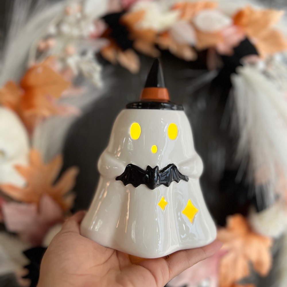 LAST ONE✨NEW🎃Target Bullseye Playground 2024 Light Up Ceramic Ghost👻